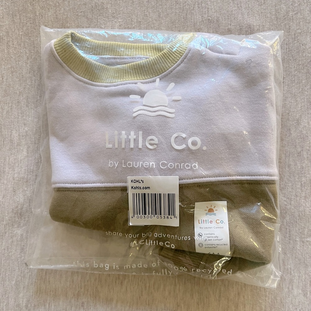 Baby Little Co. Colorblock Sweatshirt 6 months - Picture 2 of 3